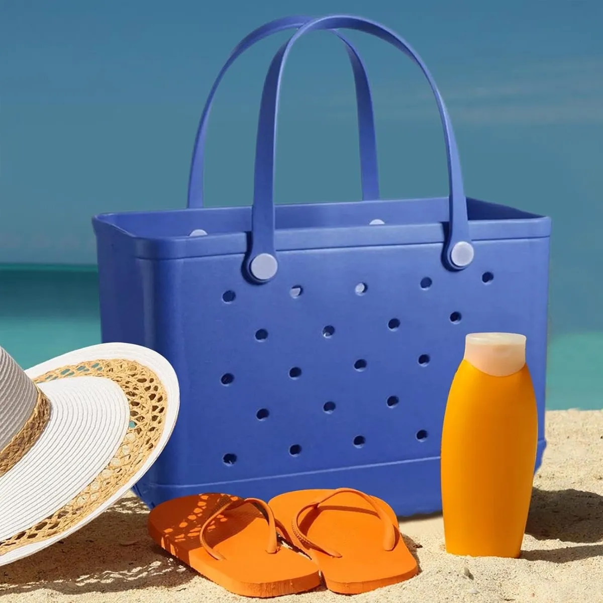 Large Capacity EVA Perforated Beach Tote Bag With Handles 4