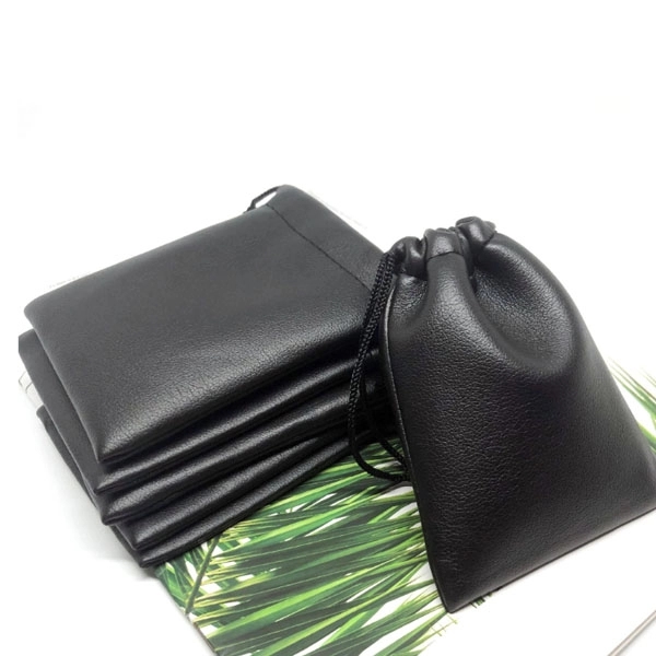 PU Leather Pouches Drawstring Bags 3