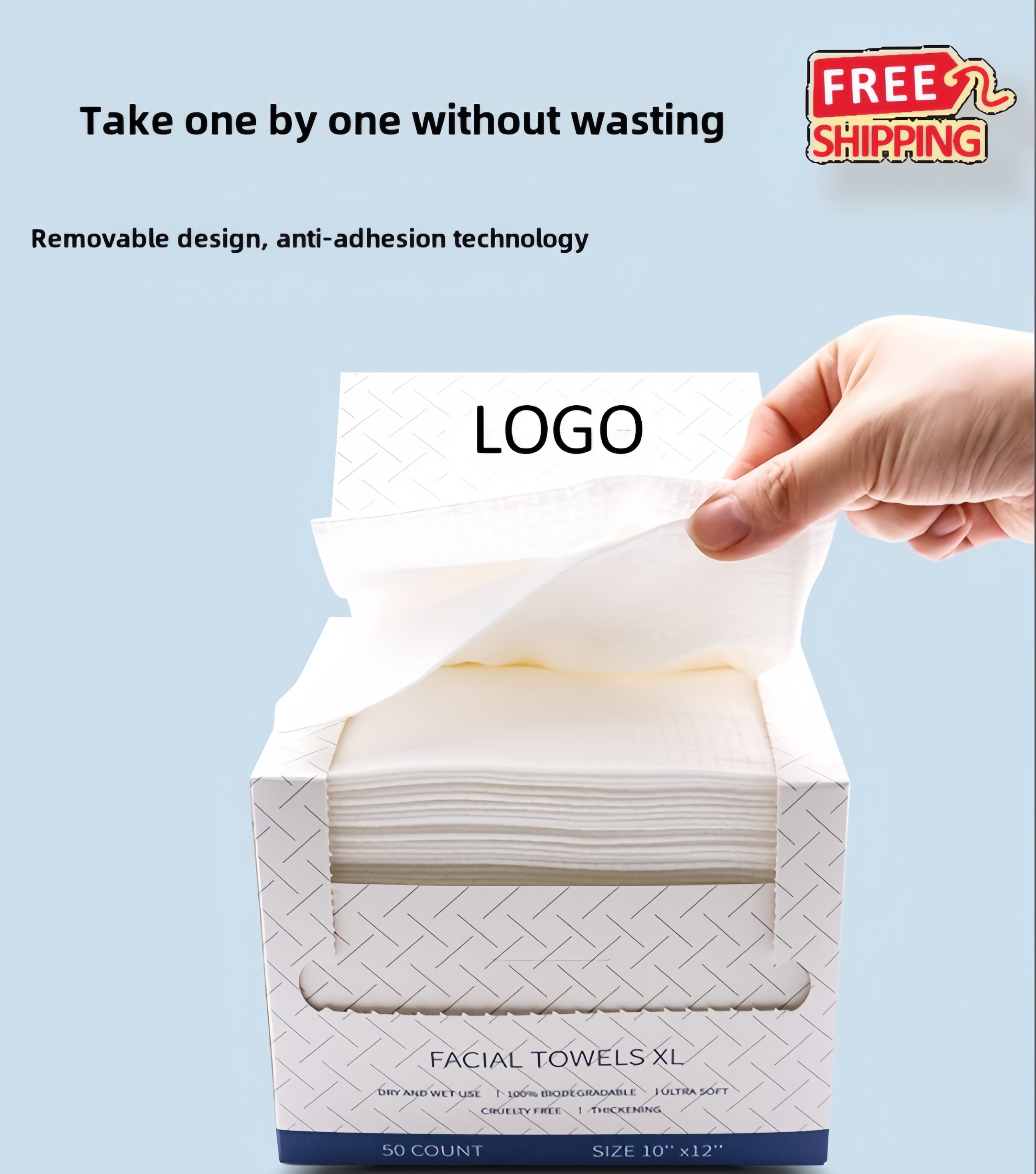 Premium Biodegradable Facial Wipes - Bulk Private Label Available 2