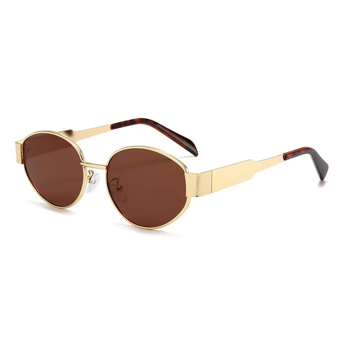 Retro Oval Sunglasses Trendy Sun Glasses 7