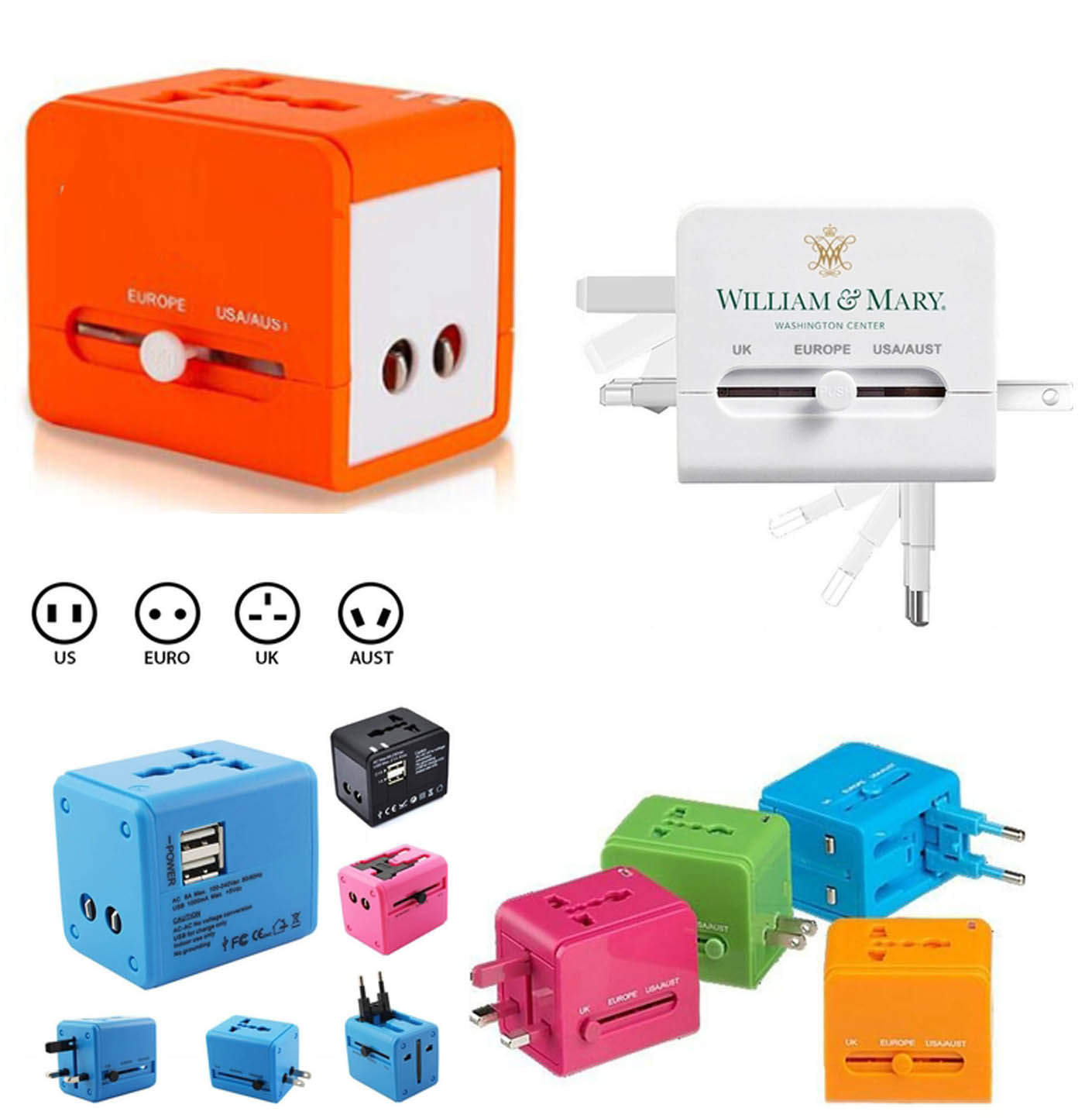 iBank ® Universal Travel Adapter, International Power Adapter 3