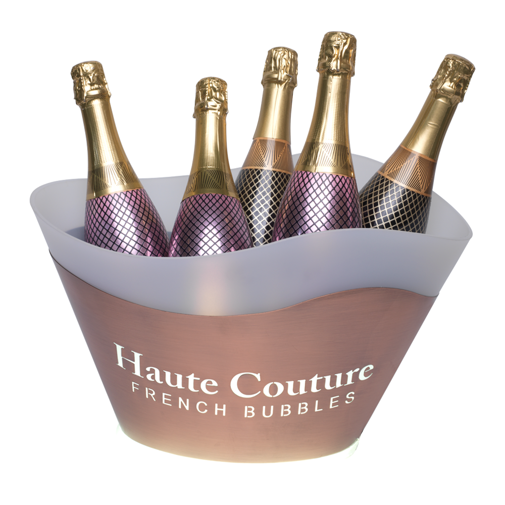 Half Metal LED Ice Bucket 3