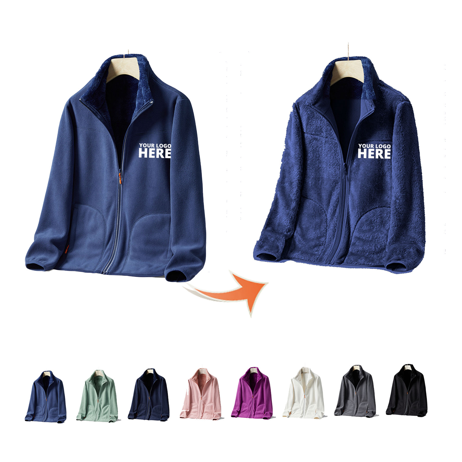 Unisex Fleece Jacket 2