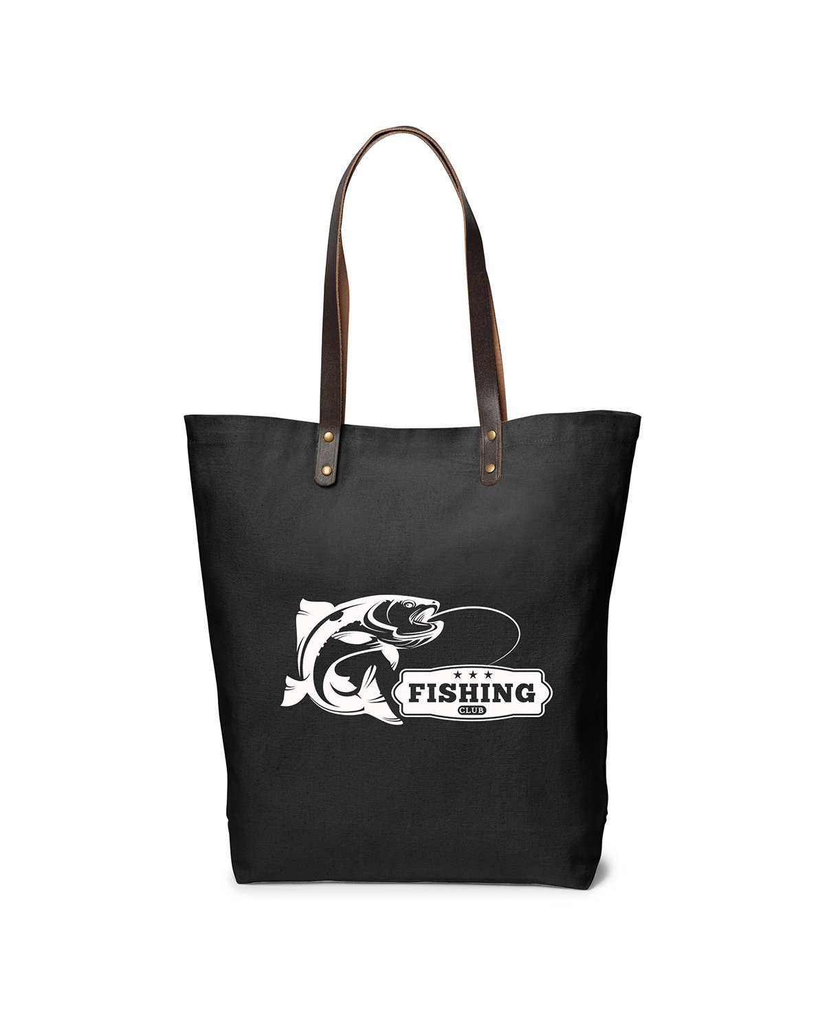 Urban Cotton Tote Bag with Leather Handles. 2