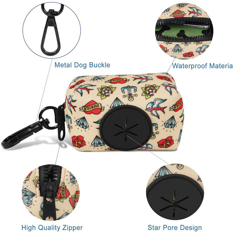 Neoprene Dog Poop Bag Holder 3