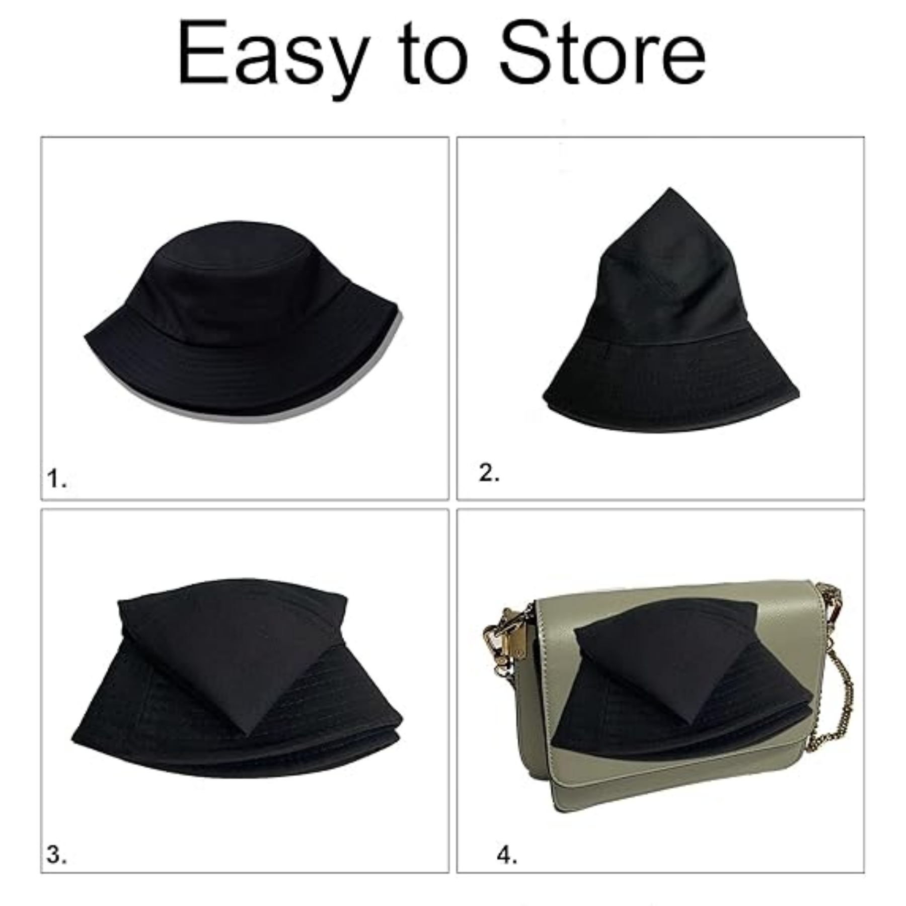 Unisex Outdoor Cotton Bucket Hat For Travel Beach 3