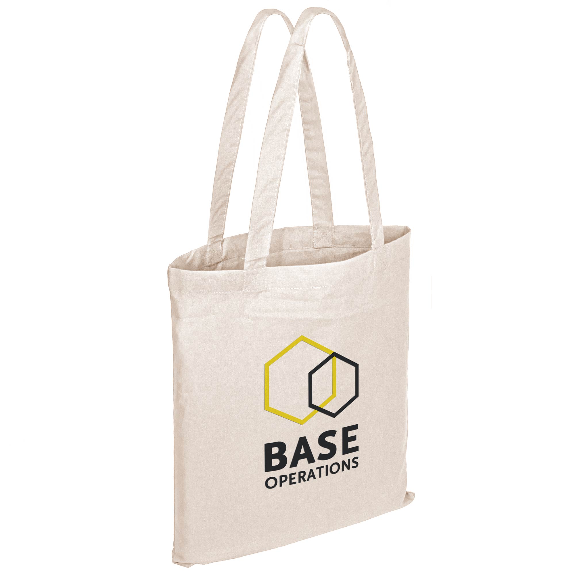 15"x16" Calico Cotton Tote Bag - 140GSM 6