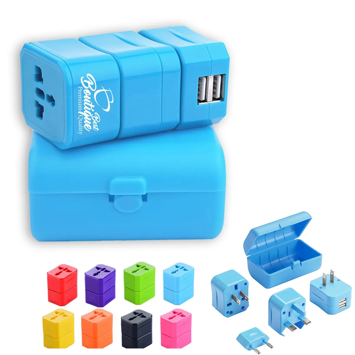 Universal Charger Adapter Plug USB Worldwide Travel 2