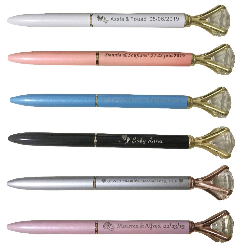 Luxury Big Crystal Diamond Ballpoint Pens 4