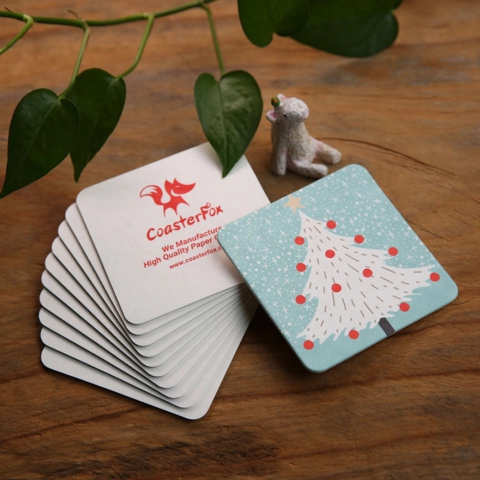 4" Square Pulpboard Coasters 3