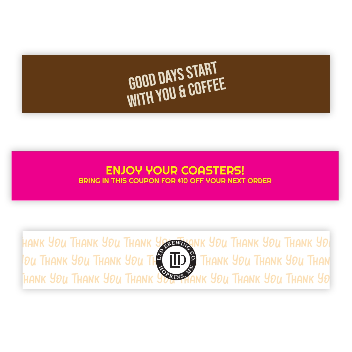 Custom Printed Belly Bands (1.5"x17")