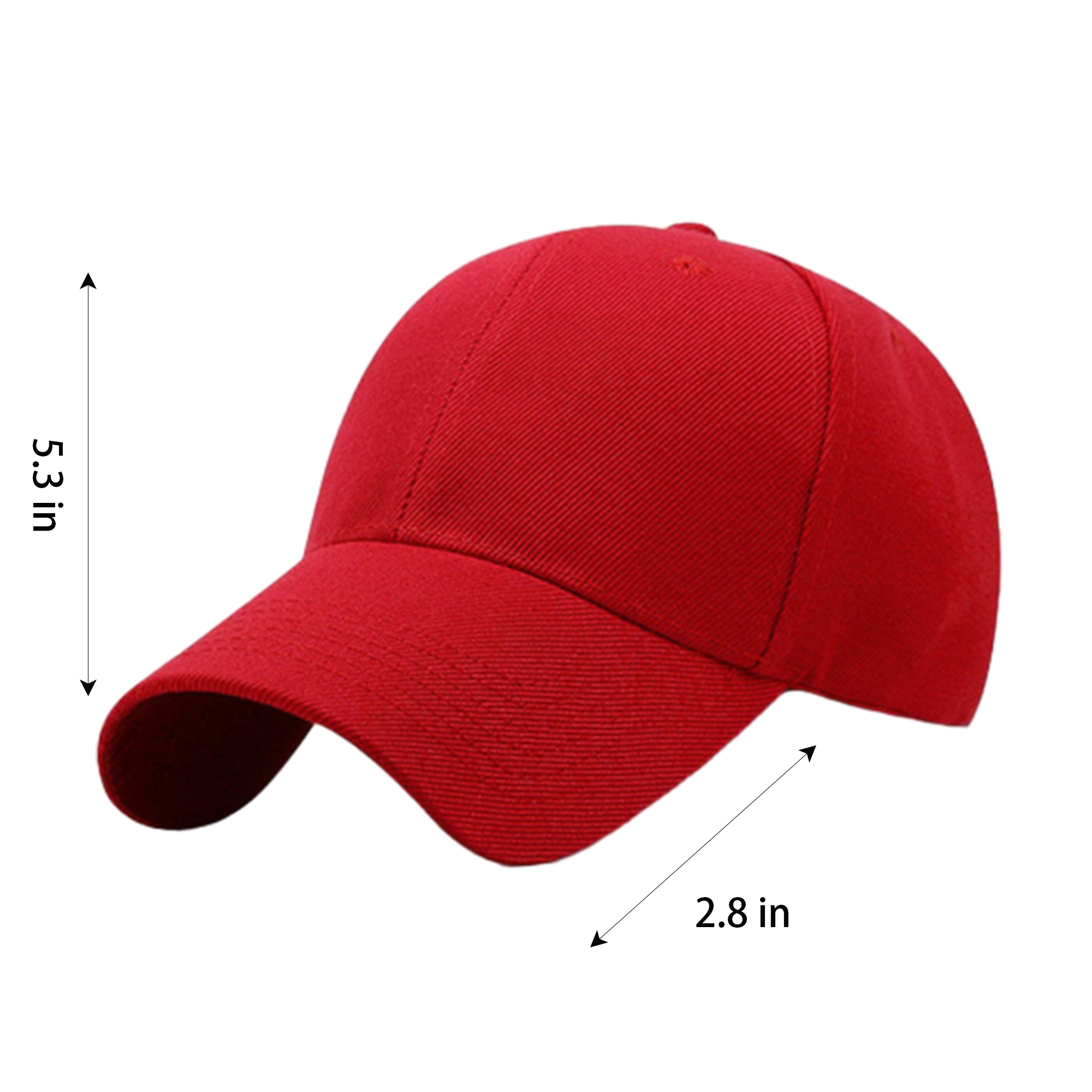 Customizable Baseball Cap Adjustable Size 2