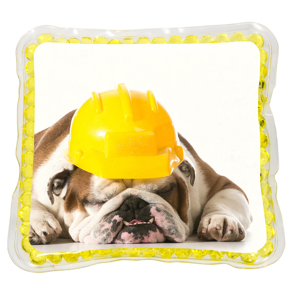 Napping Dog Square Aqua Pearls™ Hot/Cold Pack 4
