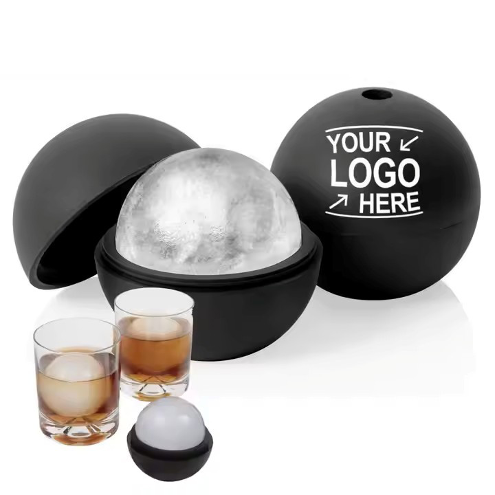 2.5 Inch Round Ice Cube Mold Makes 2