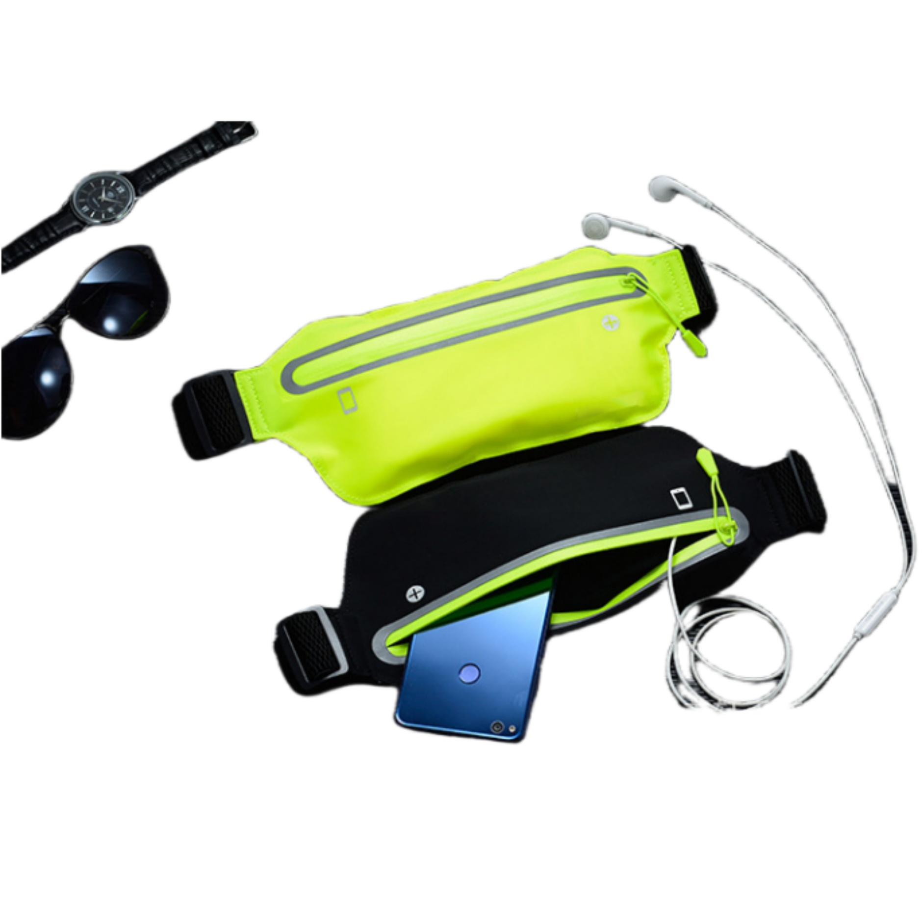 Slim Running Belt Waist Pouch with Adjustable Elastic Strap 2