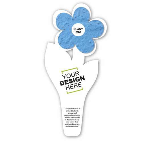 Seed Paper Flower Bookmark 6