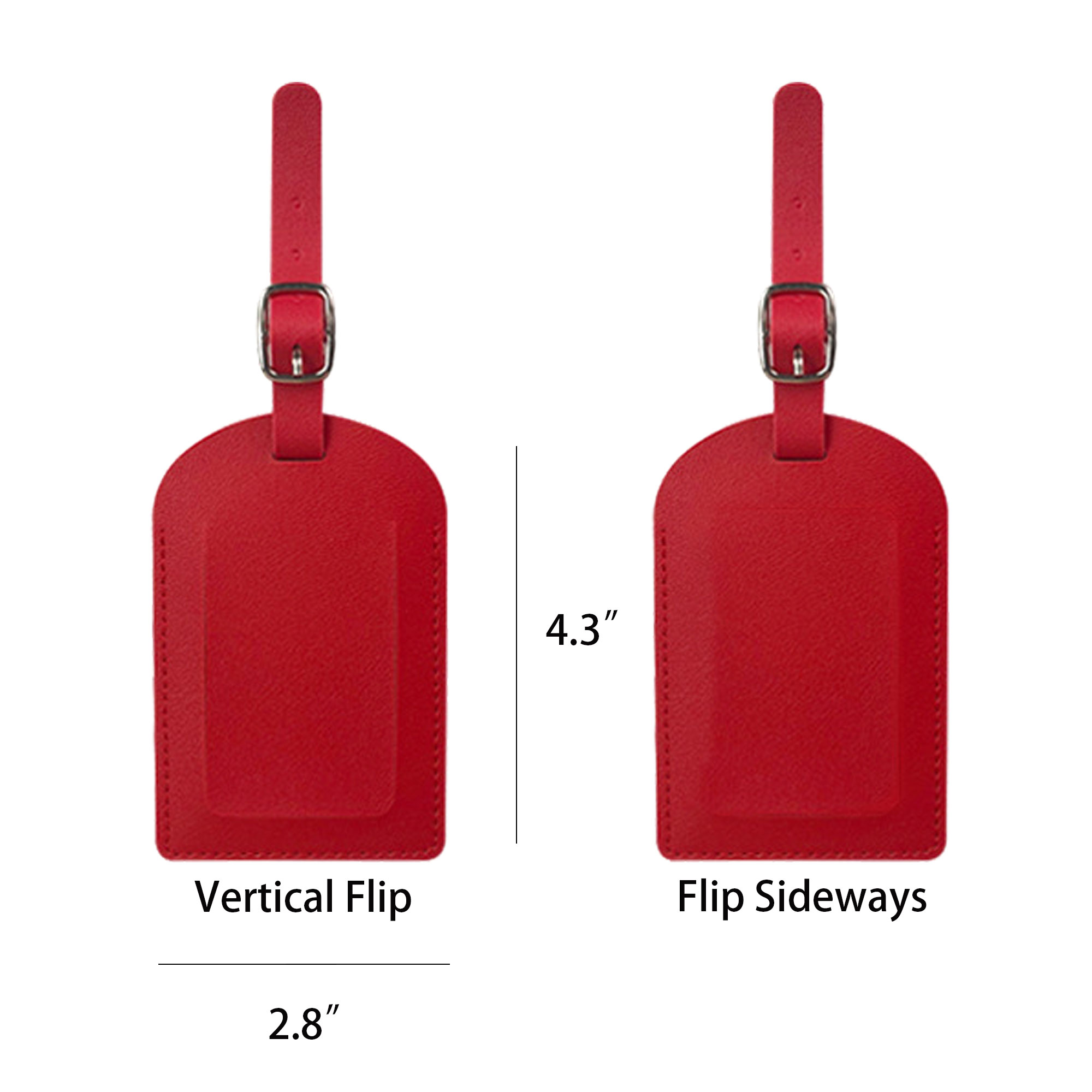 Thick Leather Luggage Tag 3