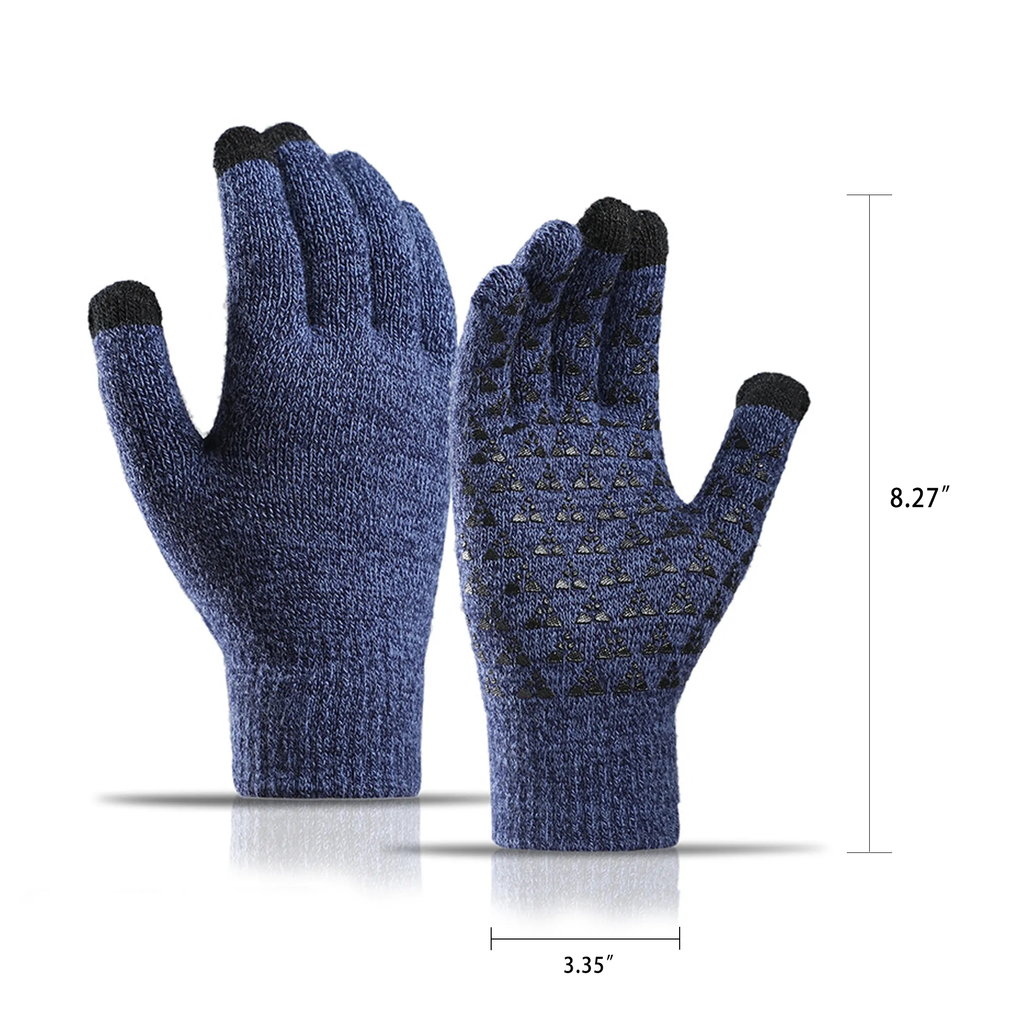 Non-Slip Warmth Gloves W/ 3 Finger Touch 8