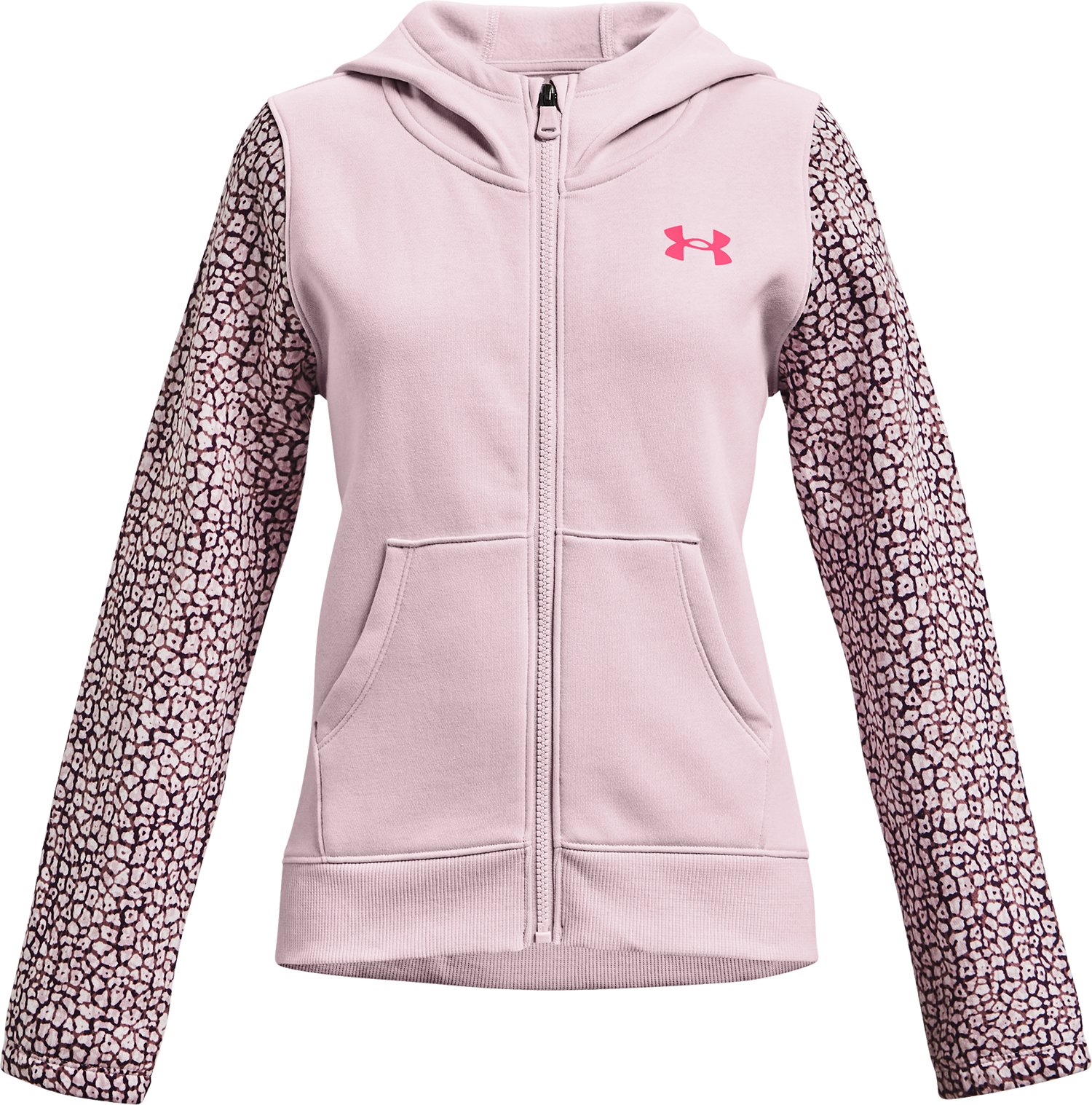 UA Rival Fleece Girls' Full-Zip 4