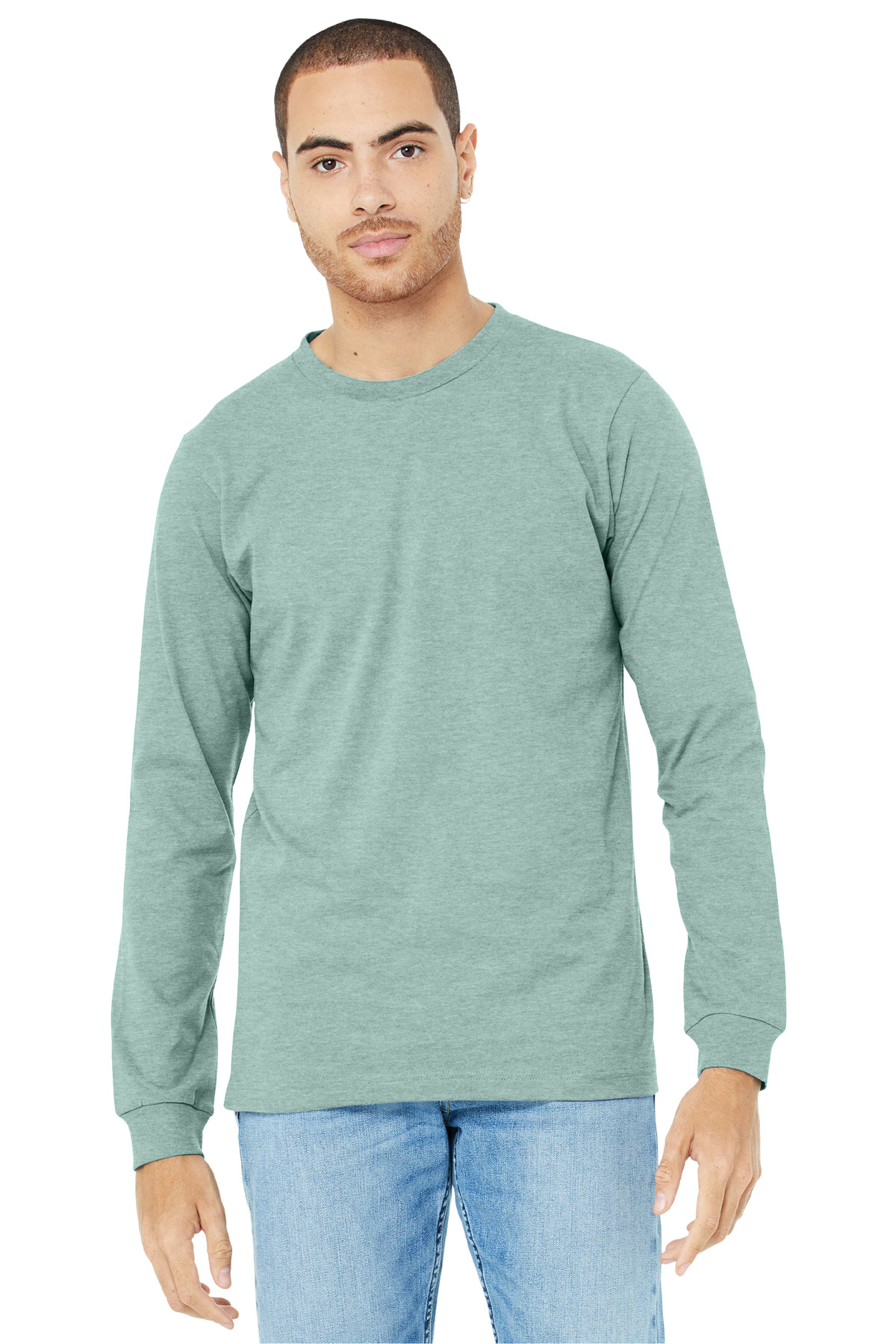 BELLA+CANVAS Unisex Heather CVC Long Sleeve Tee BC3501CVC 153
