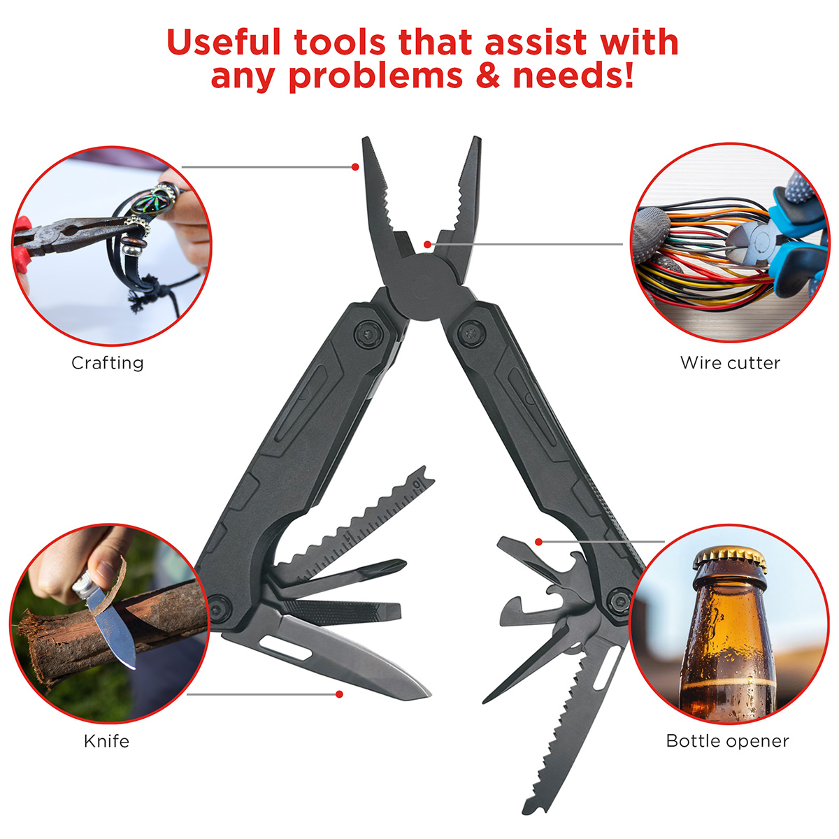 Best Buddy Tools® Tactical Survival Multi-Tool Pliers 4