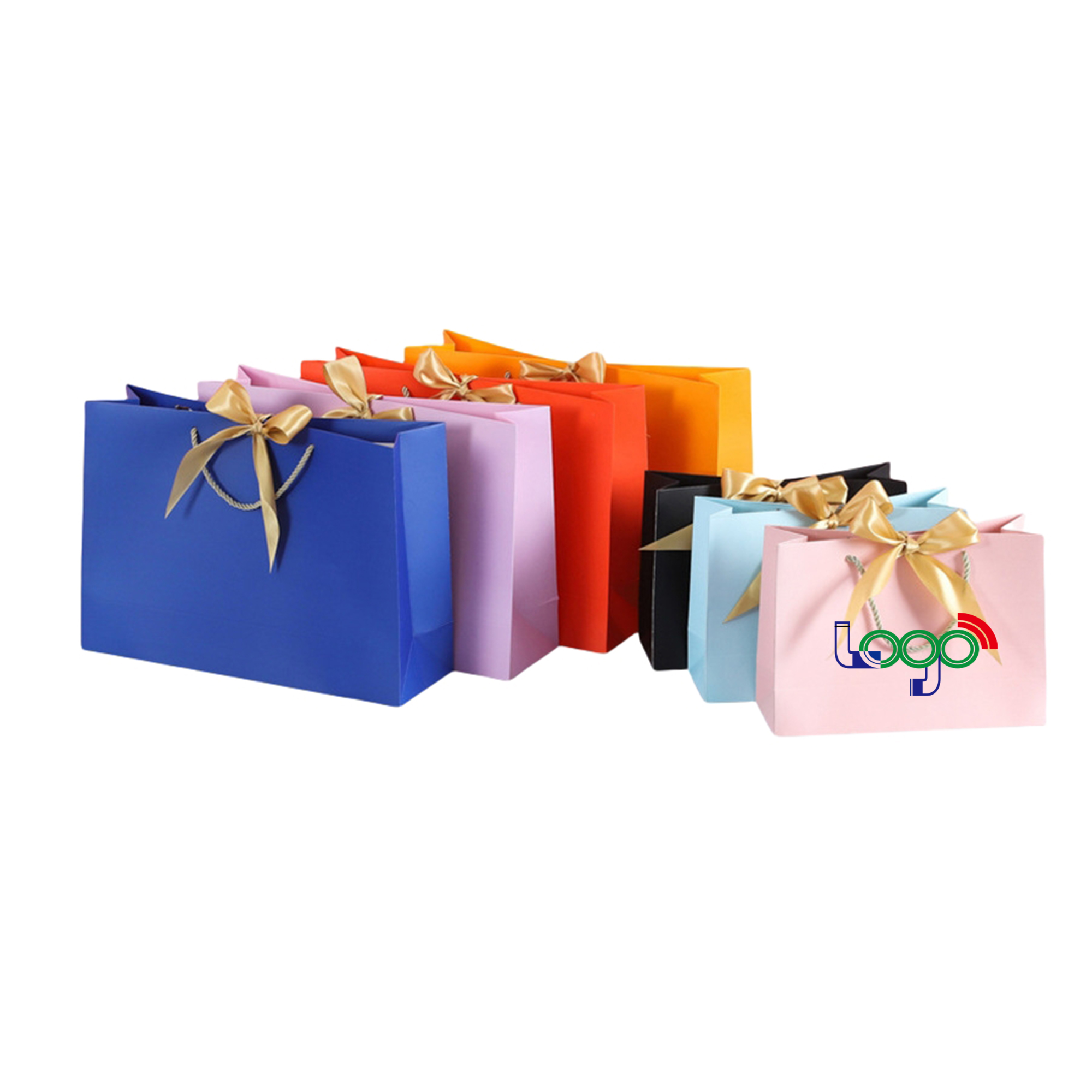 Premium Kraft Gift Bags with Pre-Tied Bows 1