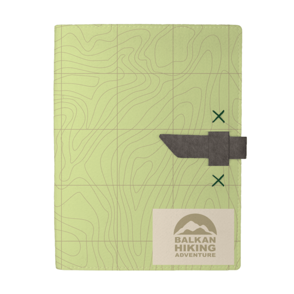 Hubbard Dye-Sublimated Felt Padfolio 44