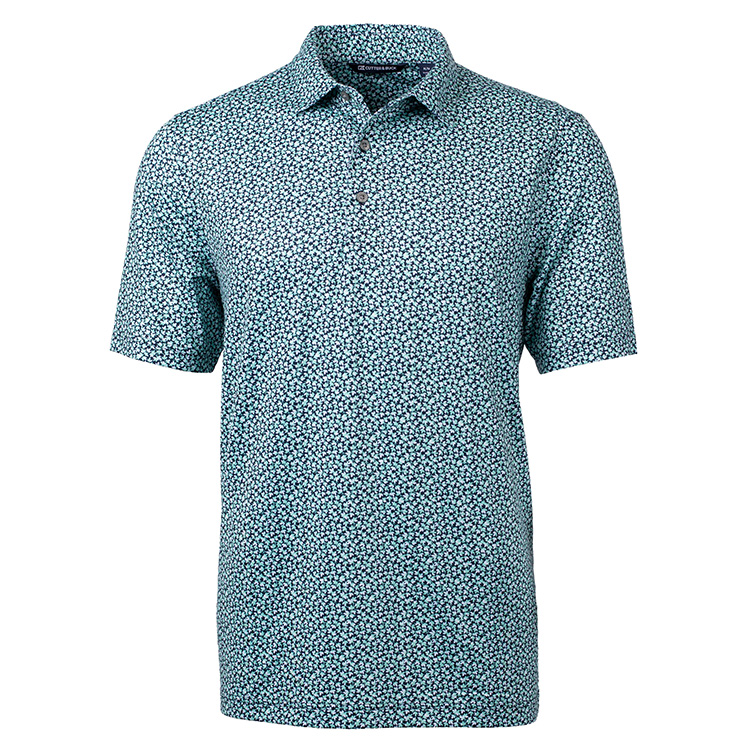 Cutter and Buck Pike Magnolia Print Stretch Polo 3