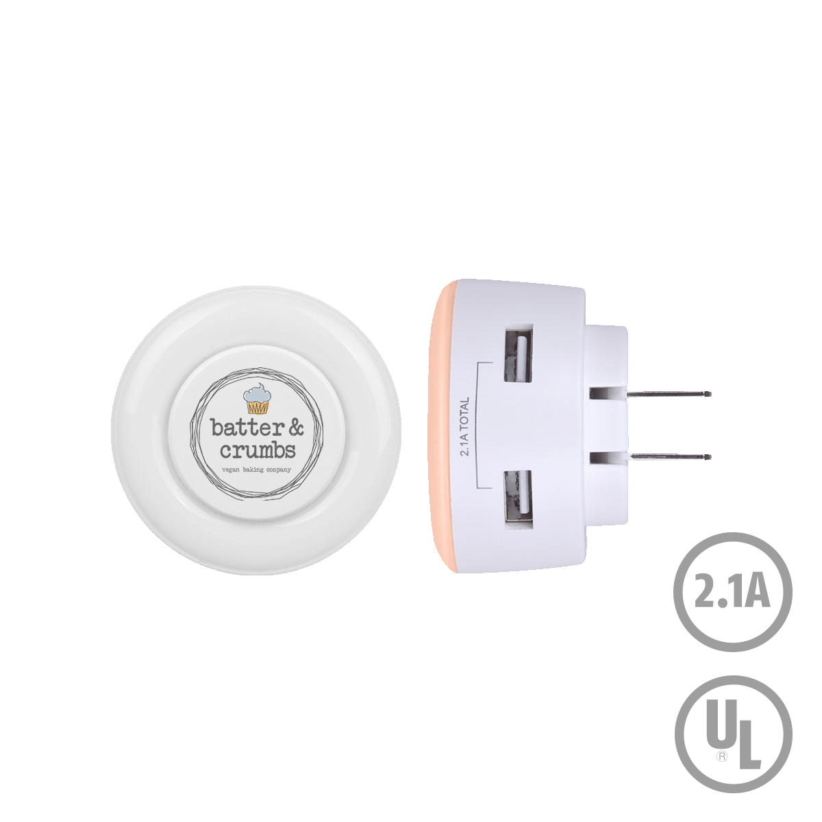Lakeview LED Night Light Wall Charger - Simports 3