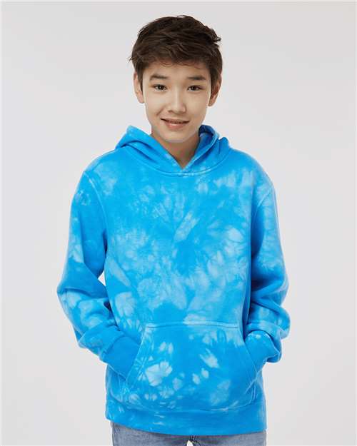 Youth Midweight Tie-Dyed Hooded Sweatshirt - PRM1500TD 43