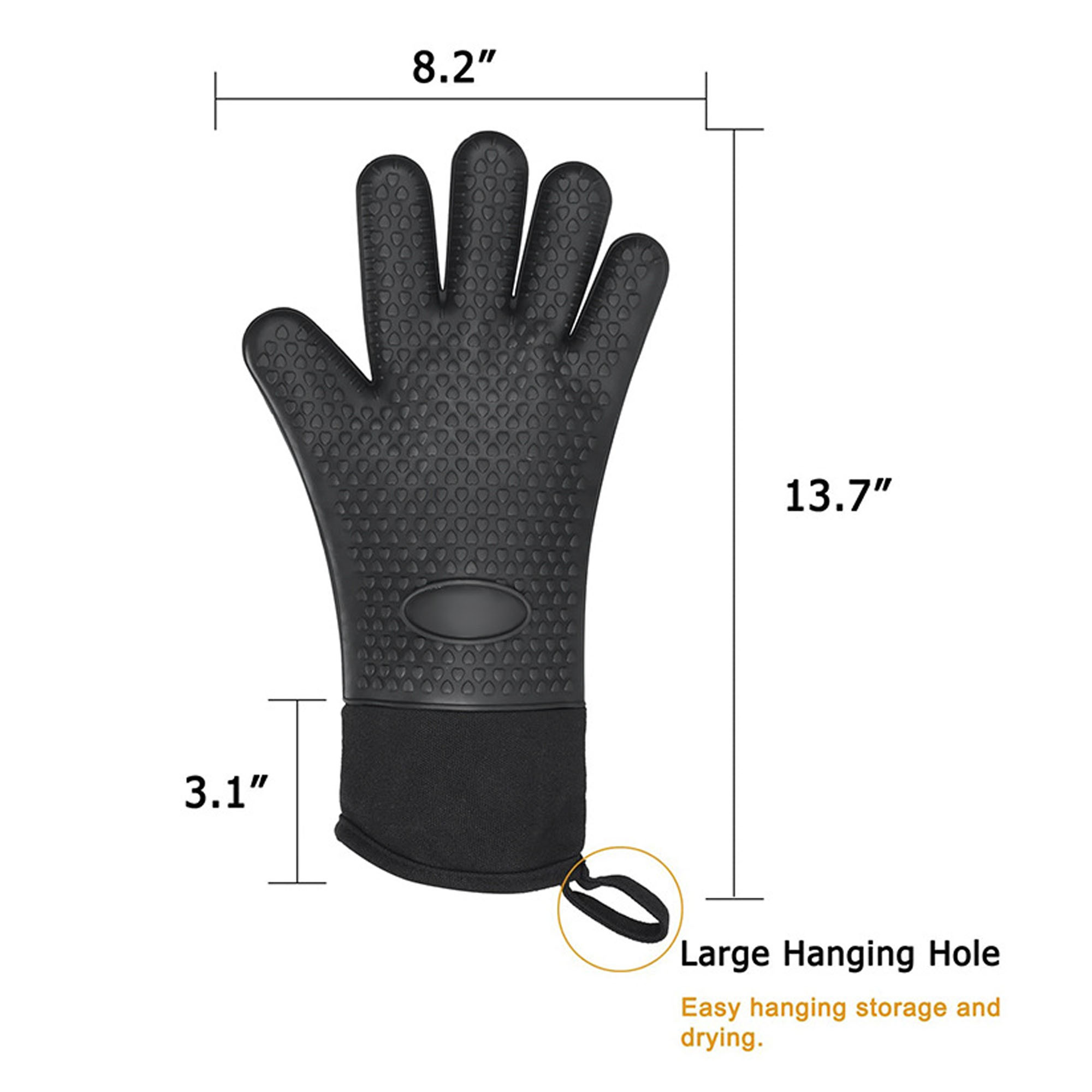 Silicone Waterproof Gloves For Kitchen And Outdoor Use 4