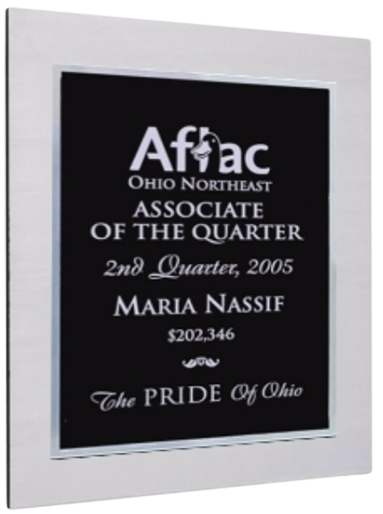 Double Plate Lasered Plaque-Dibond Metal