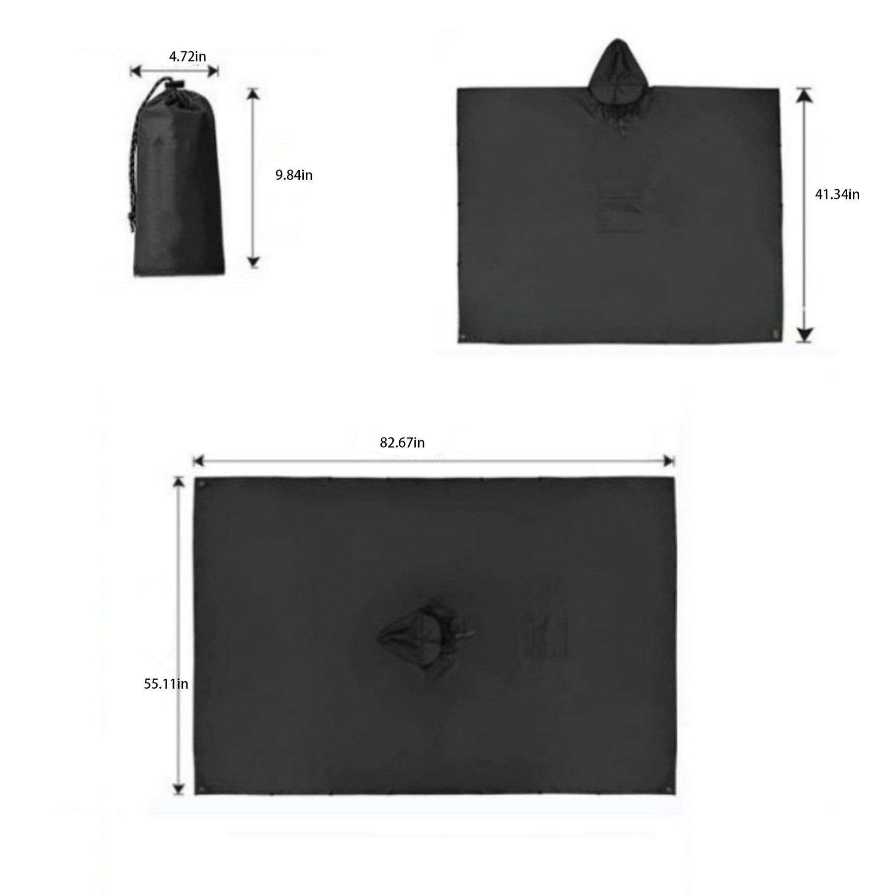 Multifunctional Three -In -One Outdoor Raincoat 2