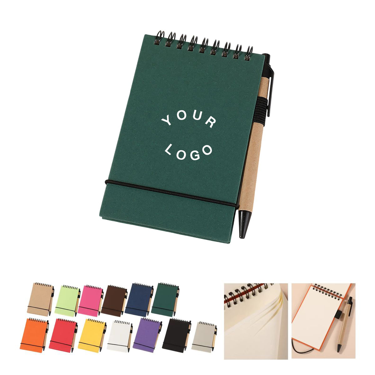 Portable Notepad with Elastic and Writing Tool 2
