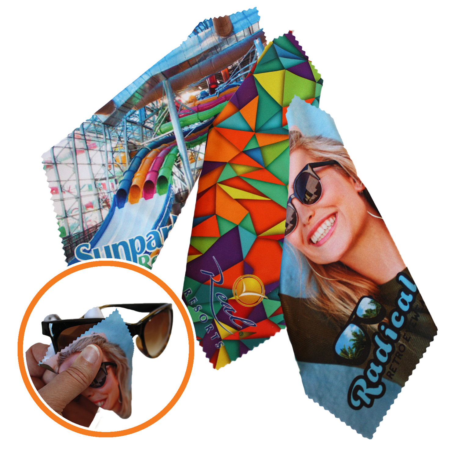 Sublimated Microfiber Cleaning Cloth