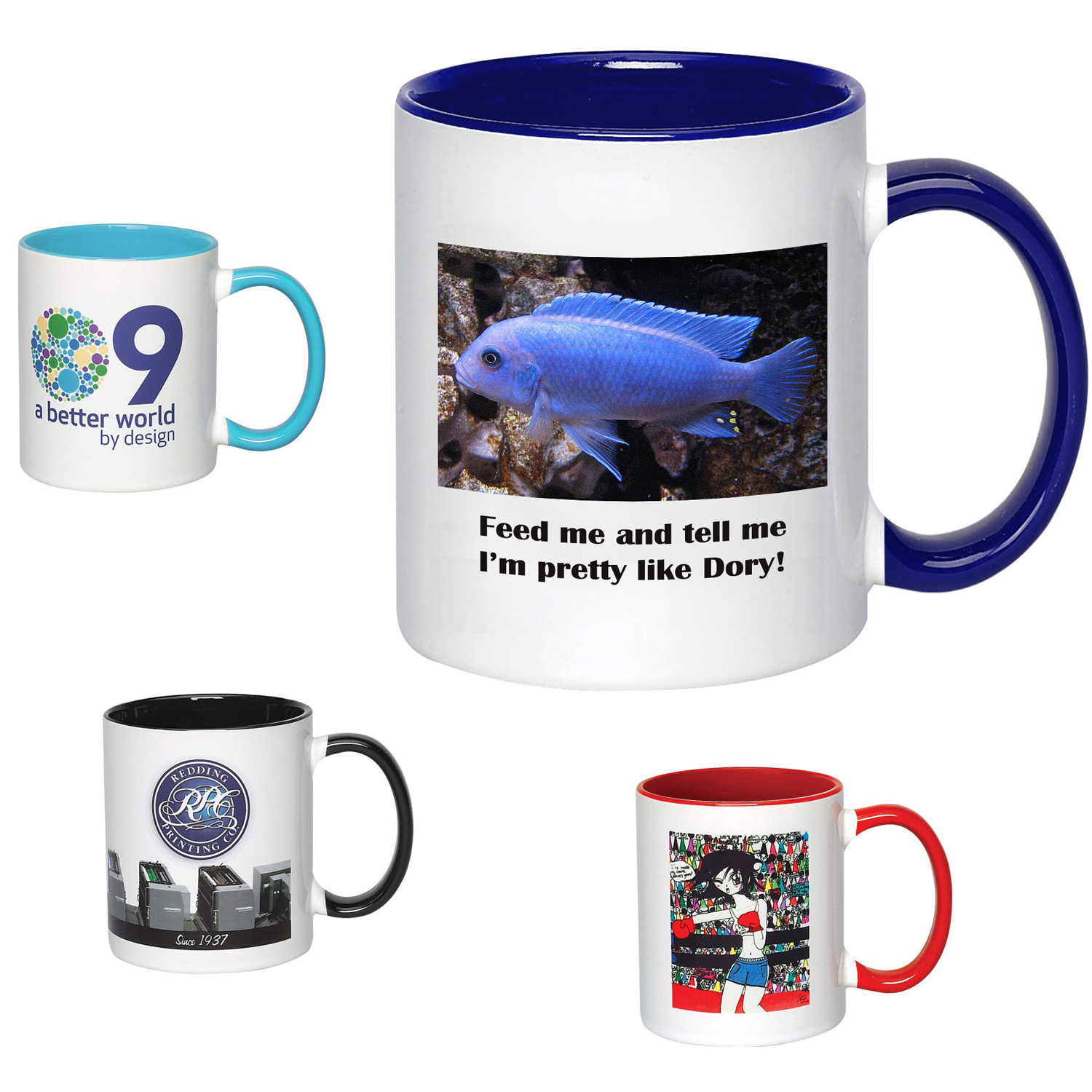 11oz. C-Handle Full Color Ceramic Mug 2