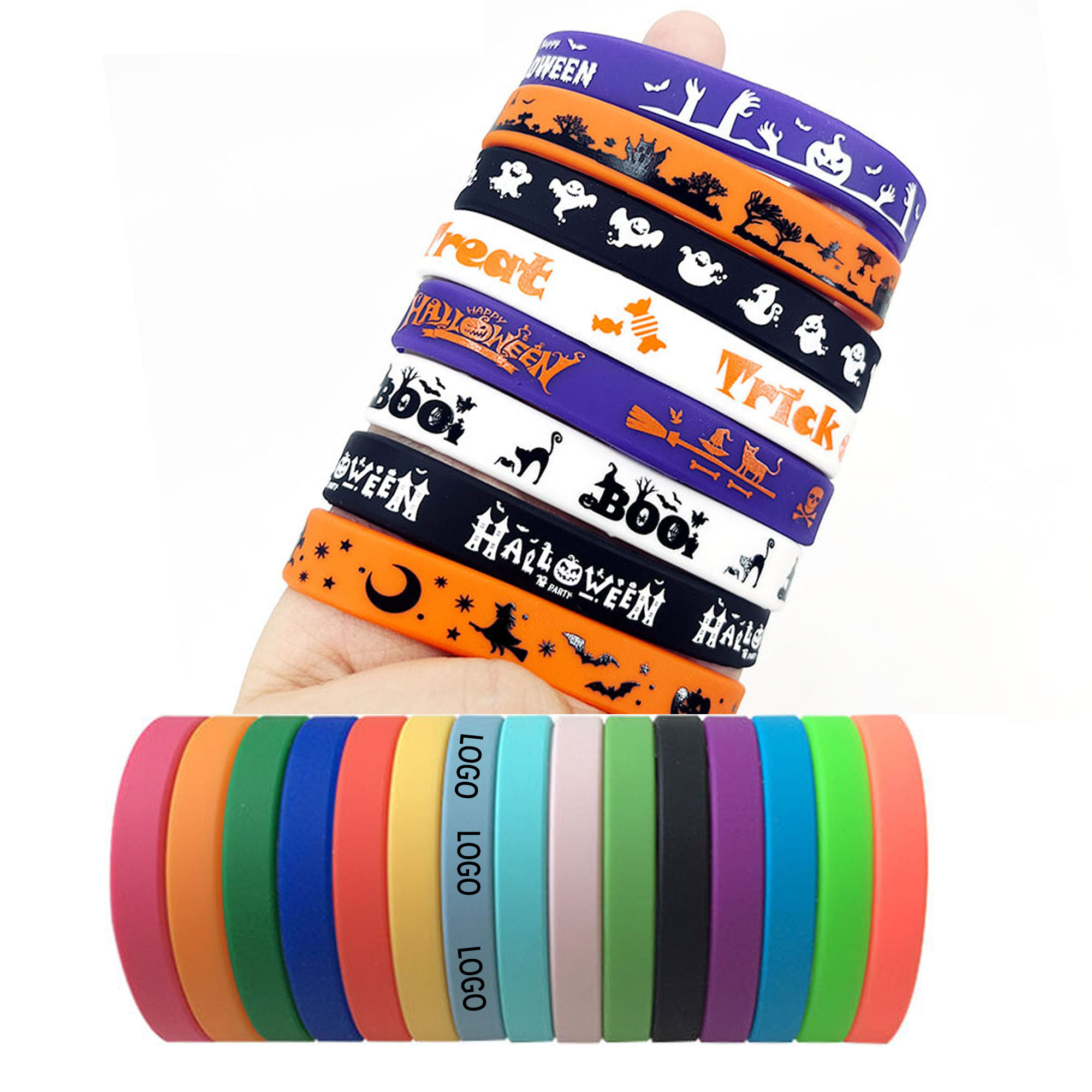 Personalized Silicone Wristbands Halloween 3