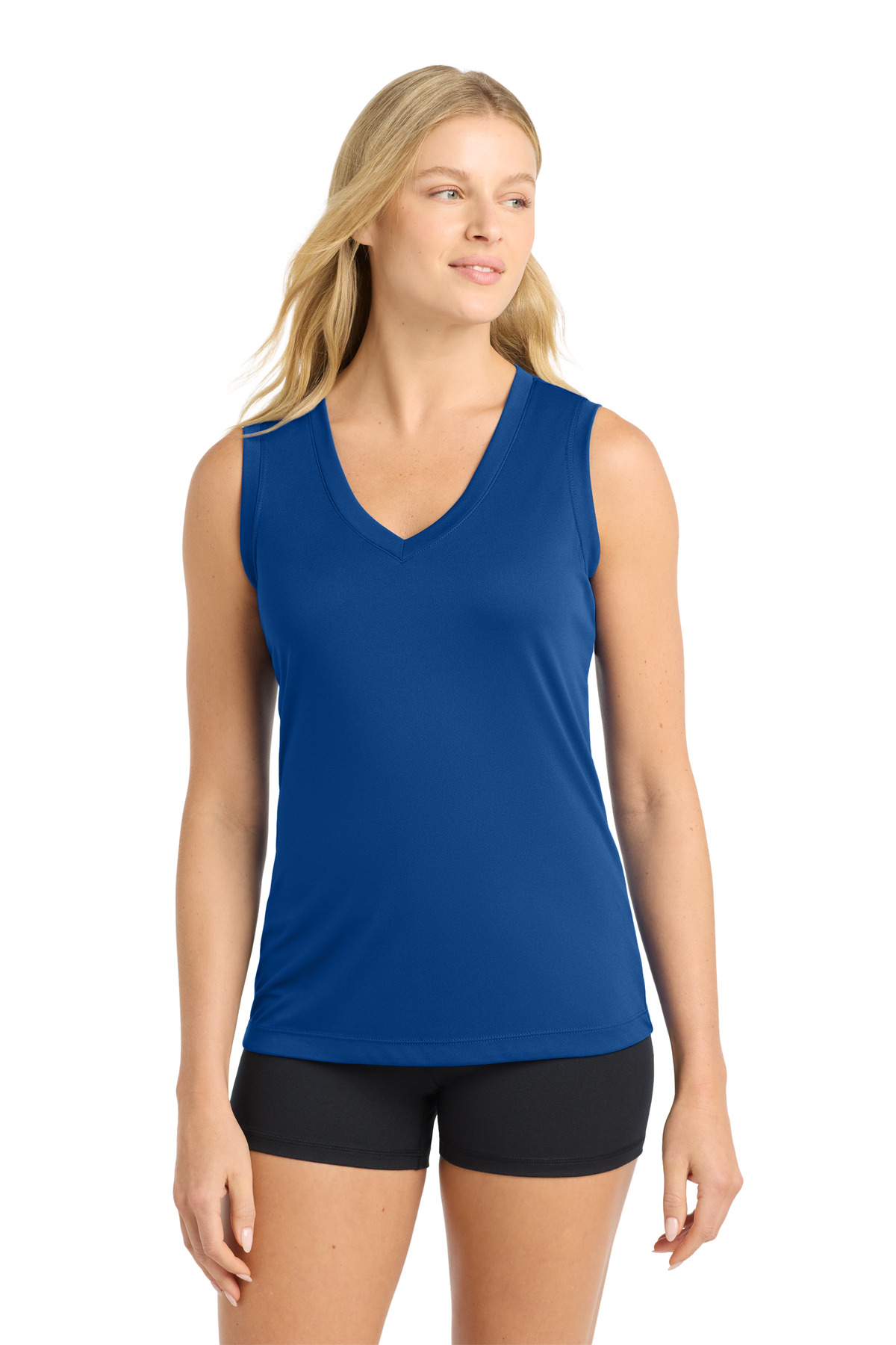 Sport-Tek Women's Sleeveless PosiCharge Competitor V-Neck Tee. LST352 32