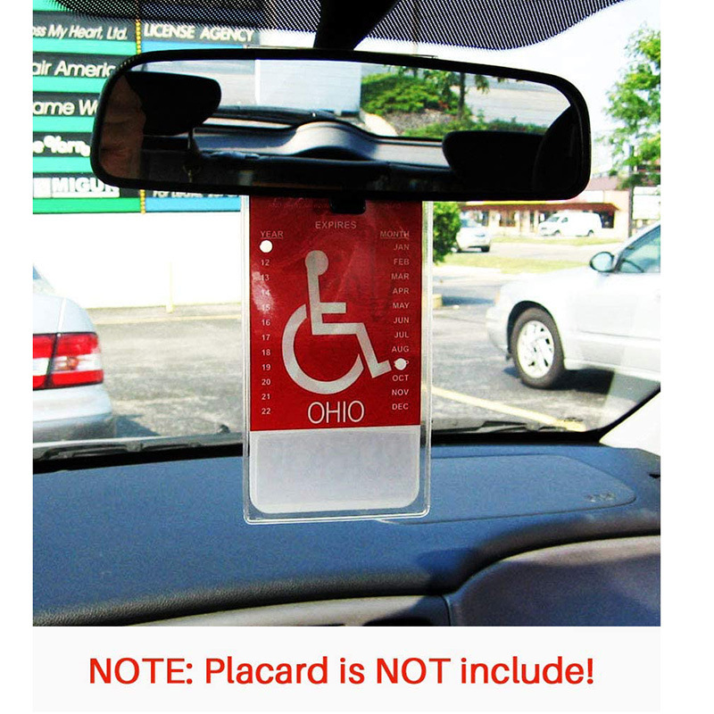 Parking Placard Holder with Large Hanger 7