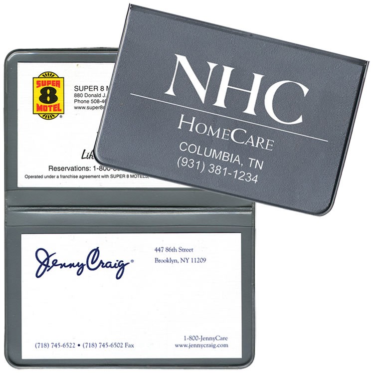 Card Case with 2 clear pockets 16