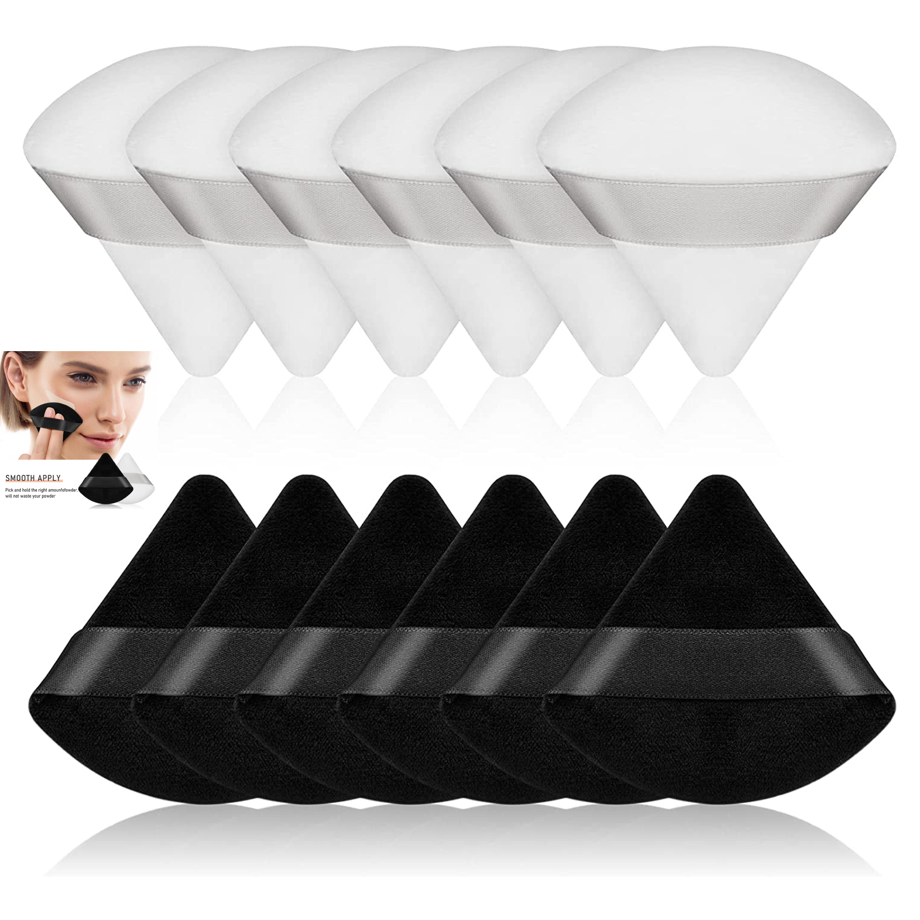 Face Triangle Makeup Powder Puff