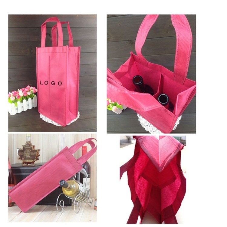 Non-Woven 2 Bottle Wine Tote 2