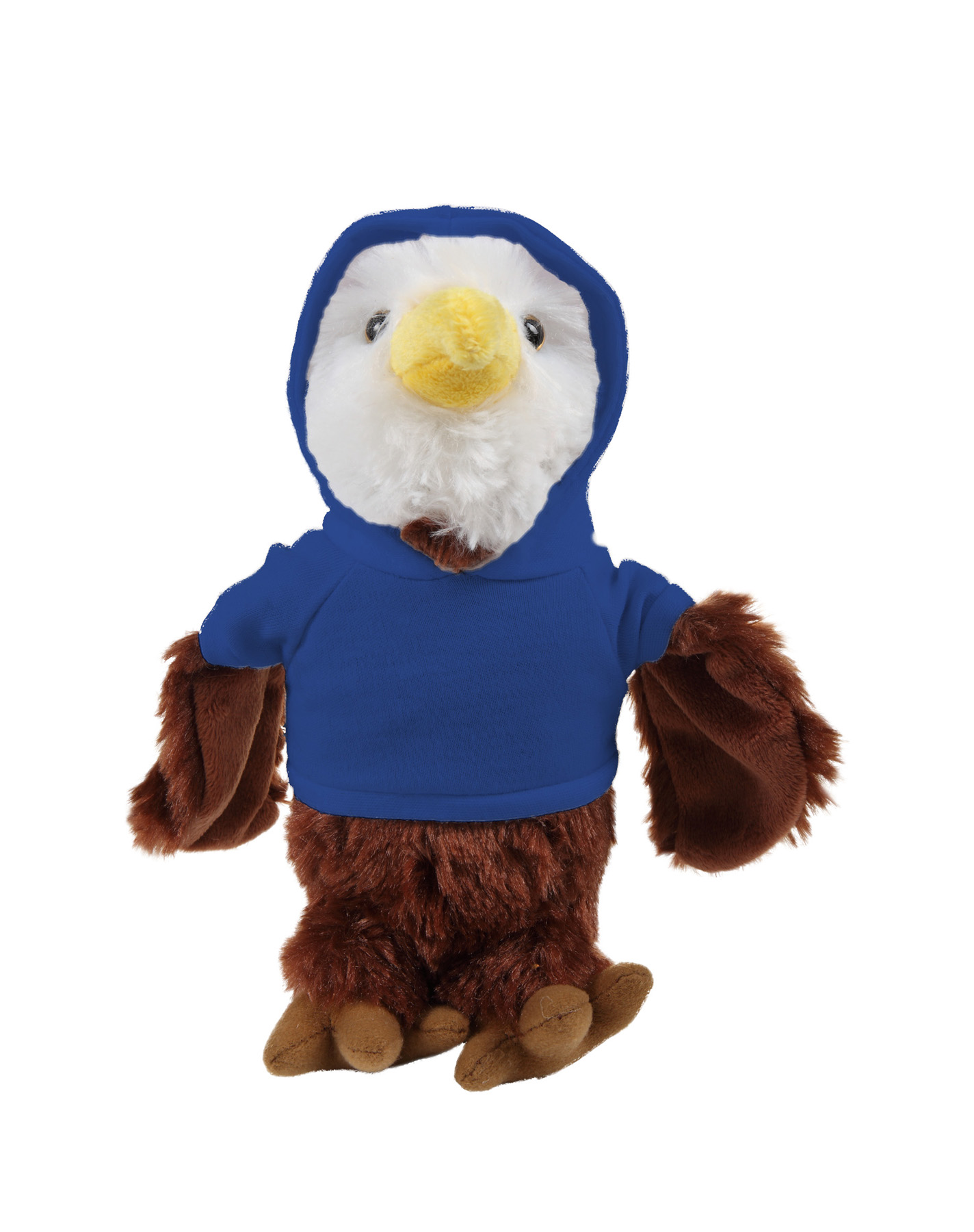 Soft Plush Eagle wearing a Hoodie 10