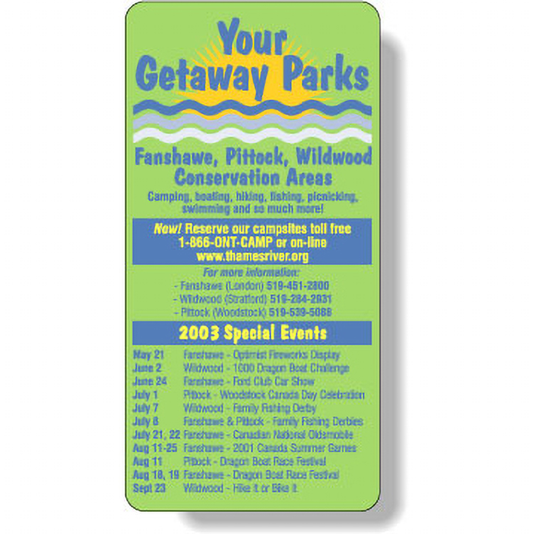 Fluorescent Green Flexo-Printed Stock Rectangle Roll Labels (2"x4")