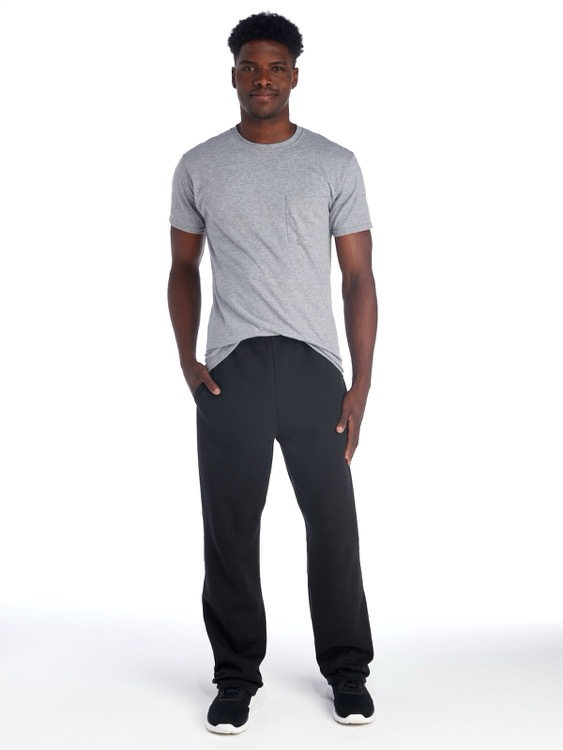 JERZEES NuBlend® Pocketed Open-Bottom Sweatpants 3