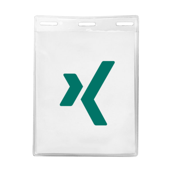 3 5/16" x 4 1/4" Printed Vertical Vinyl Pouch 1