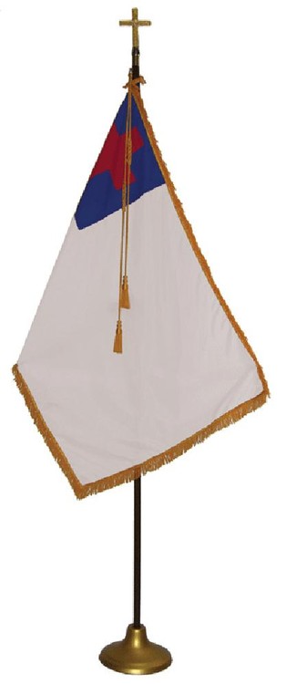 Christian Indoor Pole Set - 4' x 6' with 9' Oak Pole 1