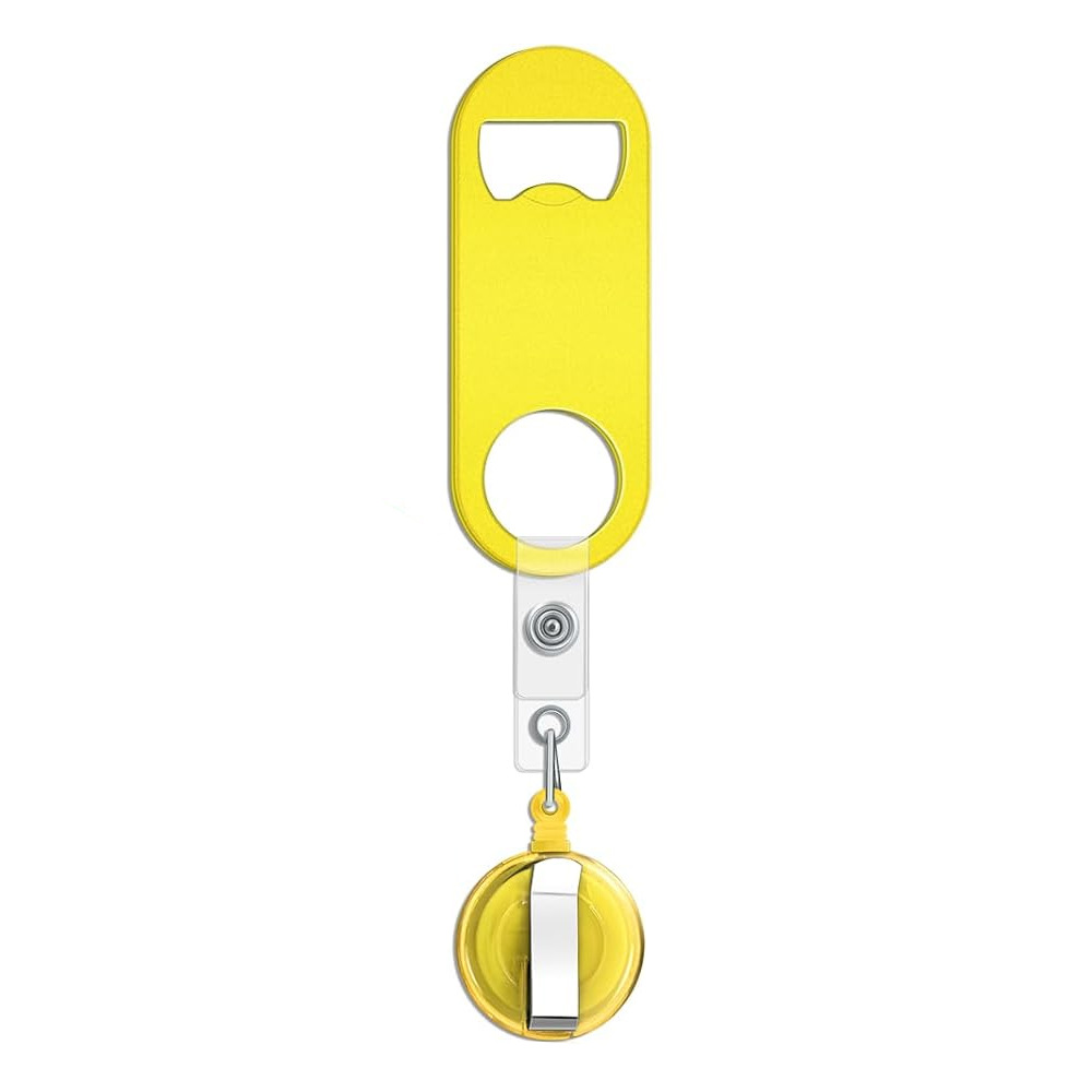 Retractable Badge Holder W/ Beer Bottle Opener & Clip 2