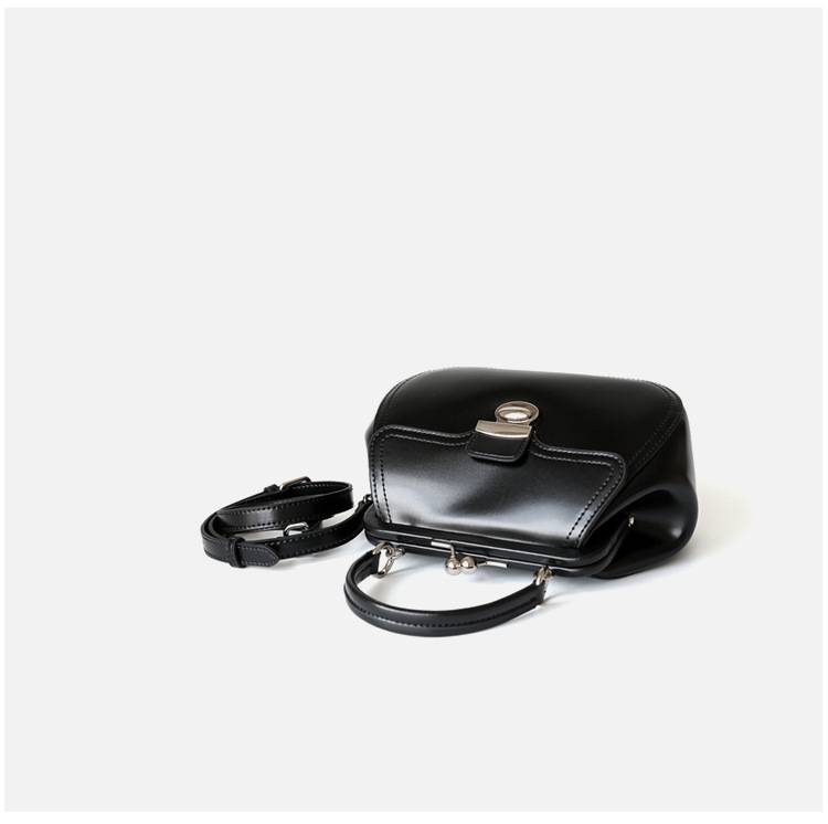 PU Leather Clasp Closure Crossbody Bag 2