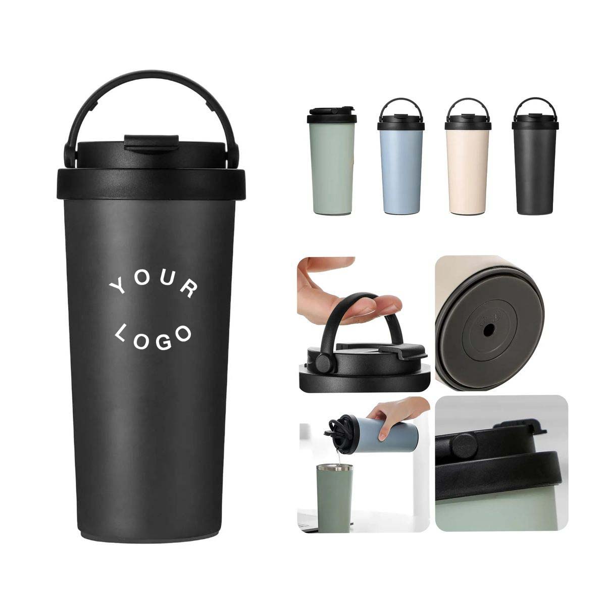 Durable 16oz Stainless Steel Tumbler for Daily Drinks 4